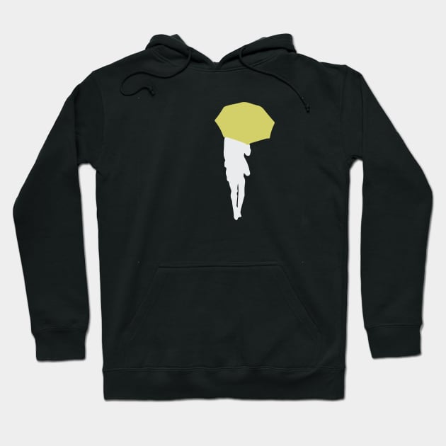 Yellow Umbrella Hoodie by GramophoneCafe